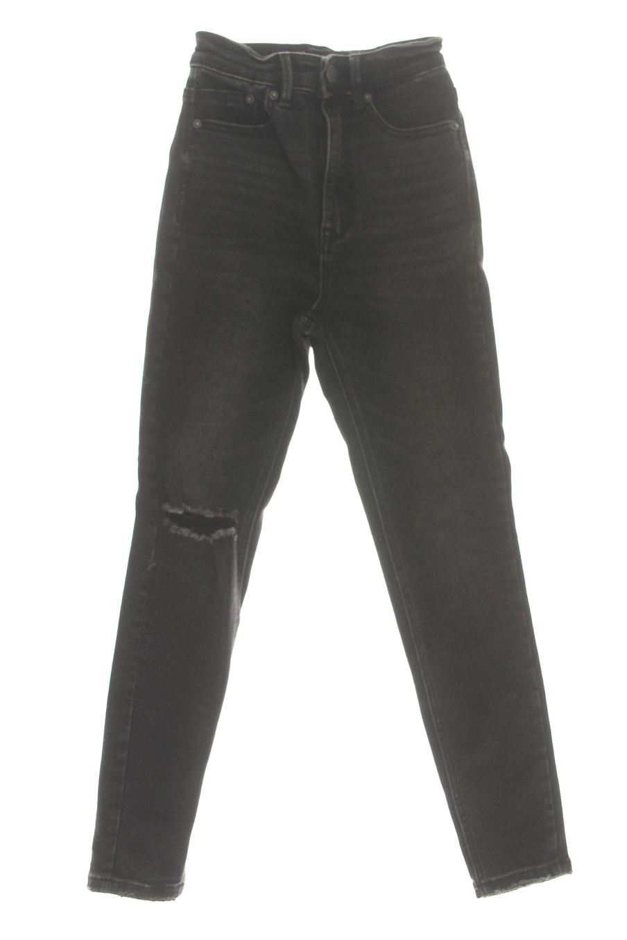 Vaqueros de Stradivarius de la talla 32, de color negro de ropa vaquera