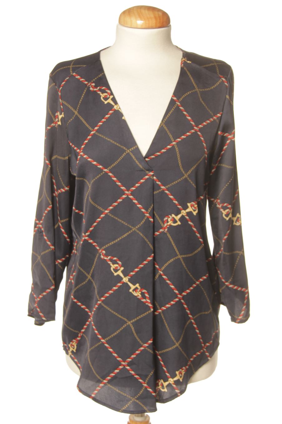 Blouse à manches longues Stradivarius de la taille S, de couleur imprimés