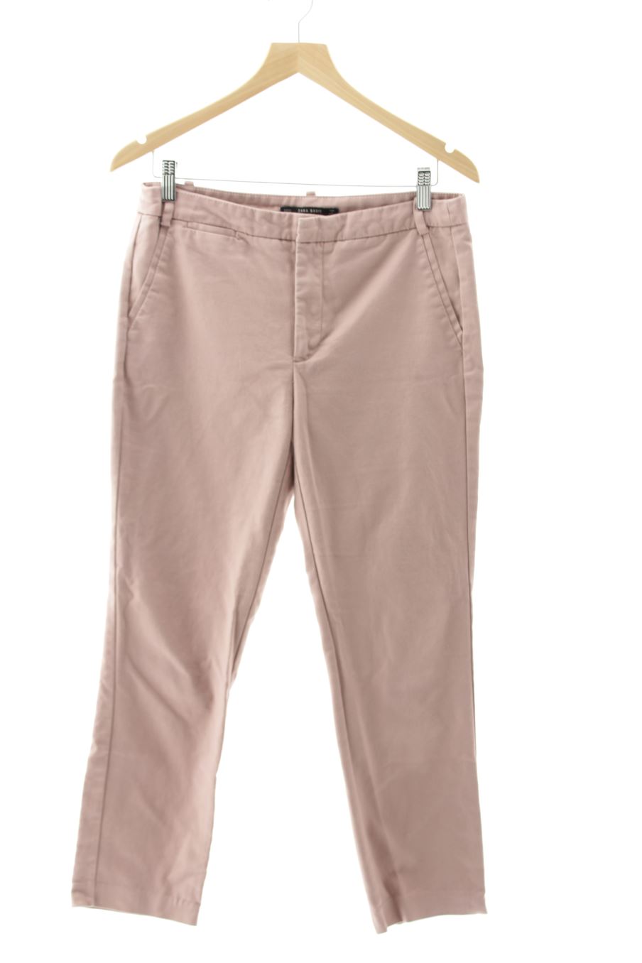 Pantalon Zara de la taille 40, de couleur rose