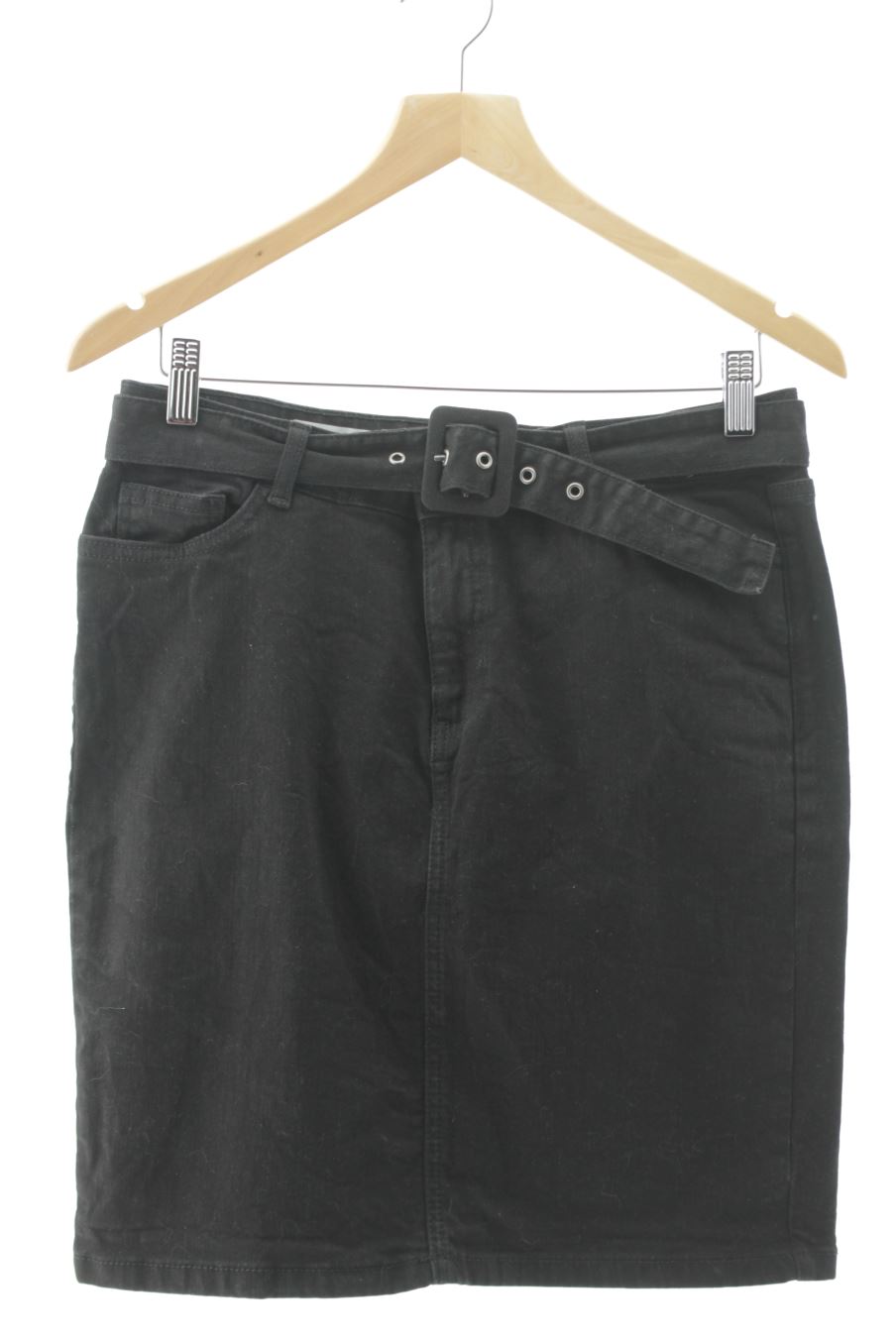 Jupe Janina de la taille 40, de couleur noir de denim