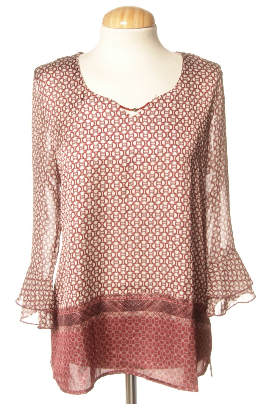 Blouse à manches longues Punto roma de la taille S, de couleur imprimés