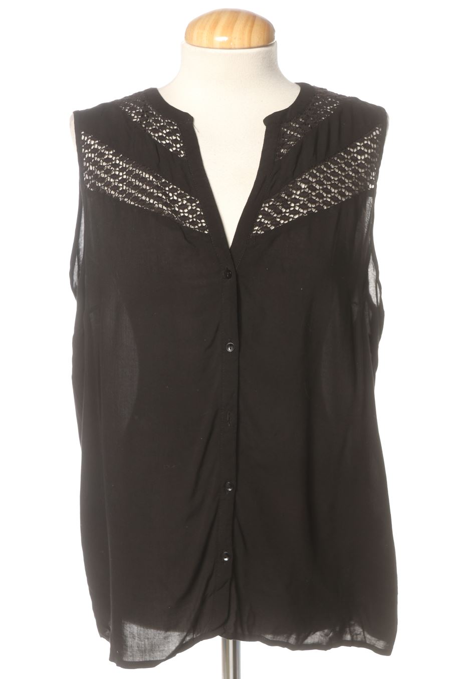 Chemise sans manches Etam de la taille 42, de couleur noir