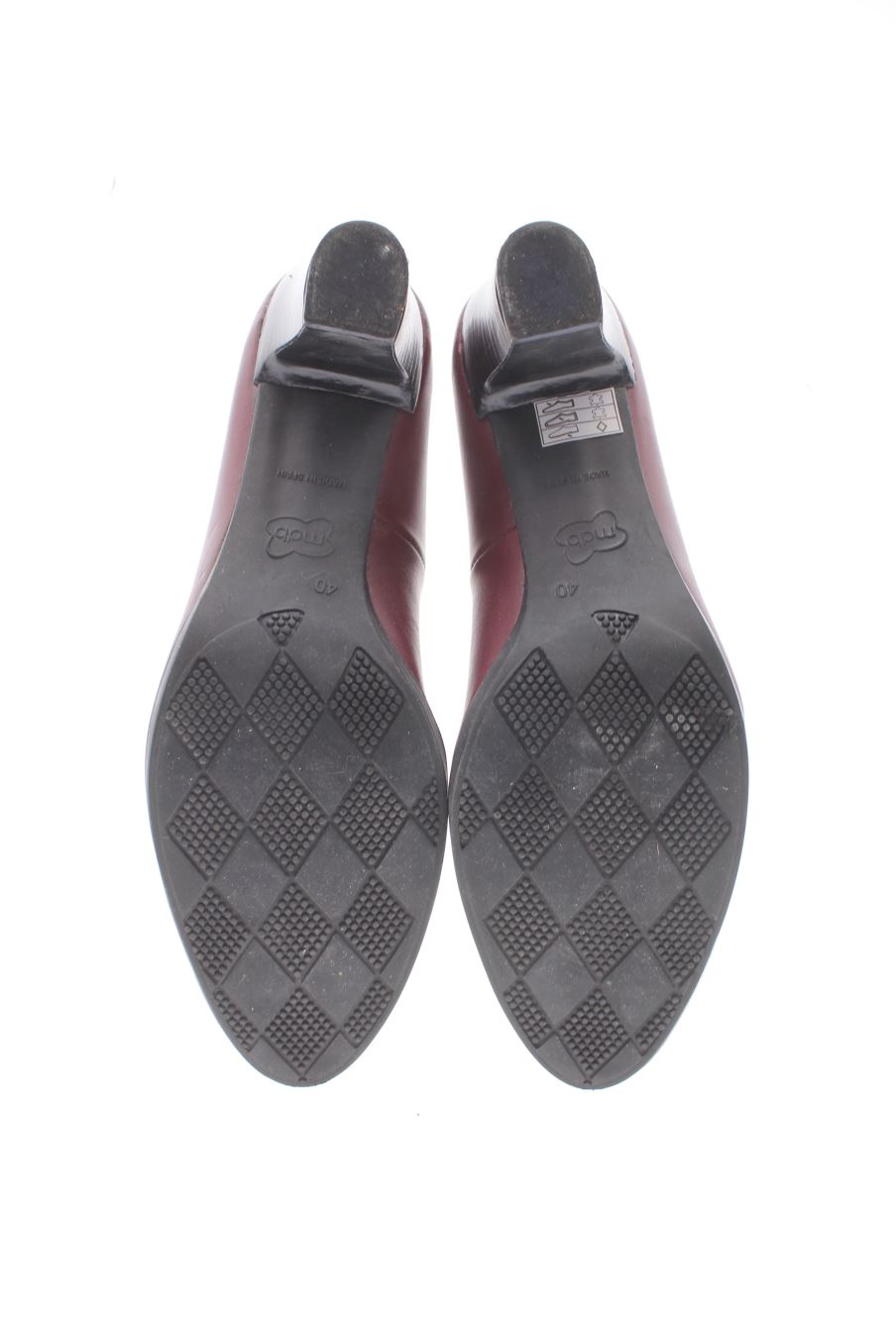 Zapatos de tacon de ANTONIO PARRIEGO de la talla 40, de color burdeos de