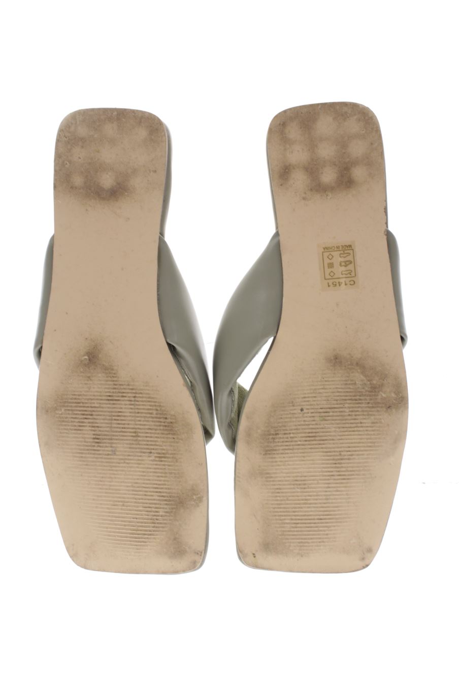 Sandalias planas de Corina de la talla 37, de color verde de