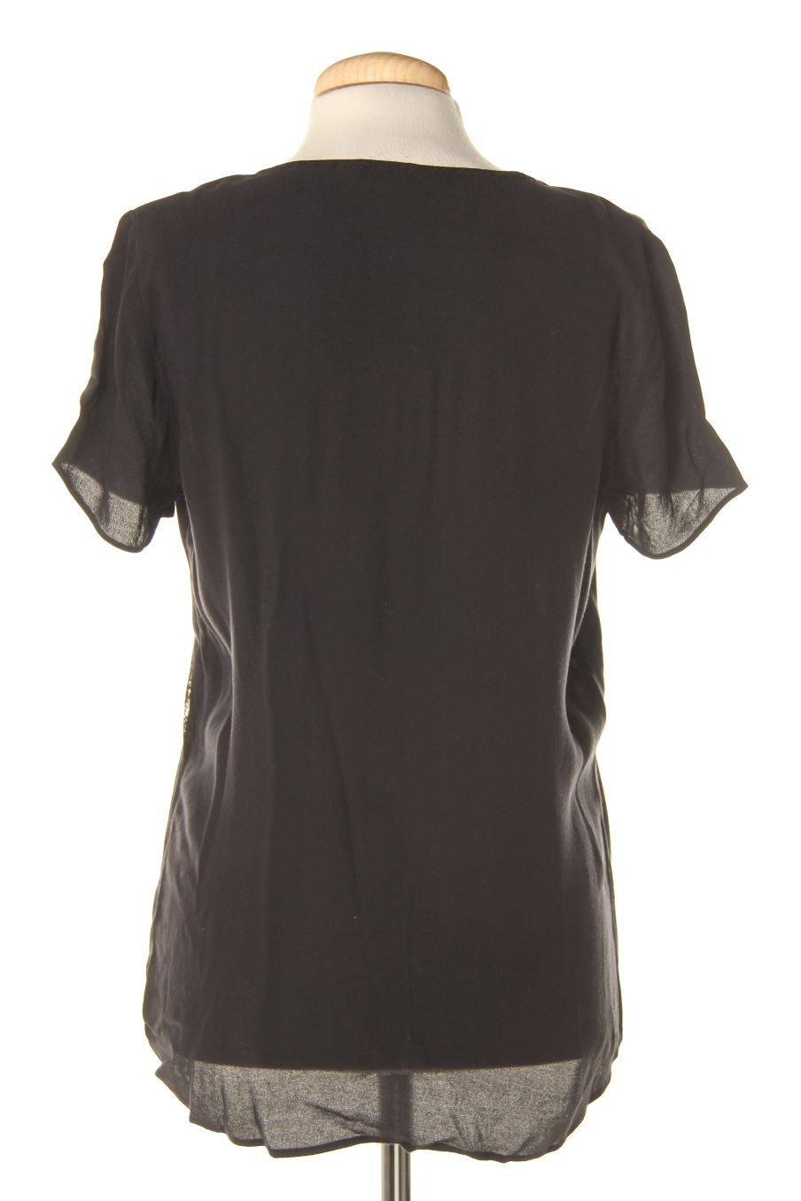 Blouse à manches courtes Monoprix de la taille 40, de couleur noir