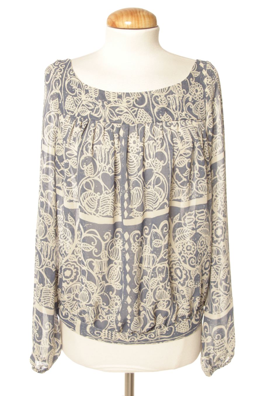 Blouse à manches longues Benetton de la taille S, de couleur imprimés