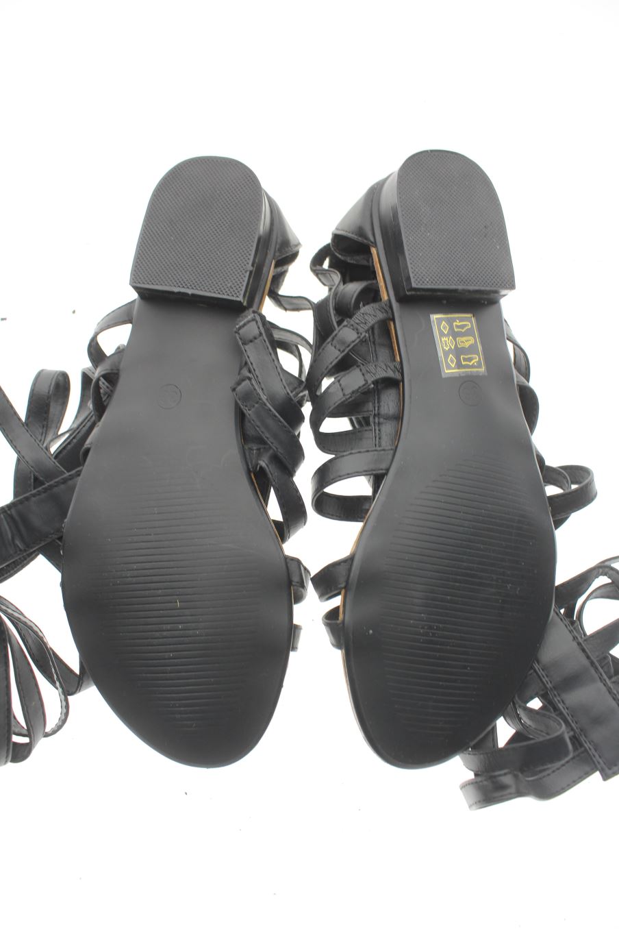 Sandalias planas de Chalada de la talla 36, de color negro de