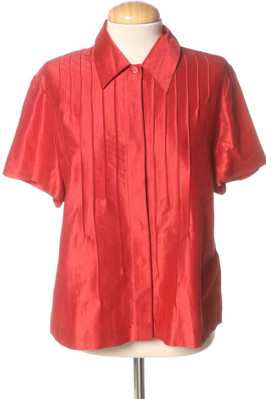 Hemd von Amitié Größe 46, Farbe Rot, aus Seide für