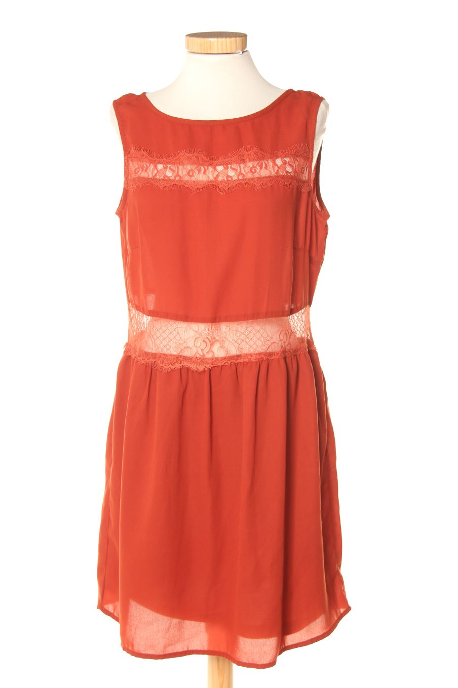 Robe casual Naf Naf de la taille 36, de couleur marron
