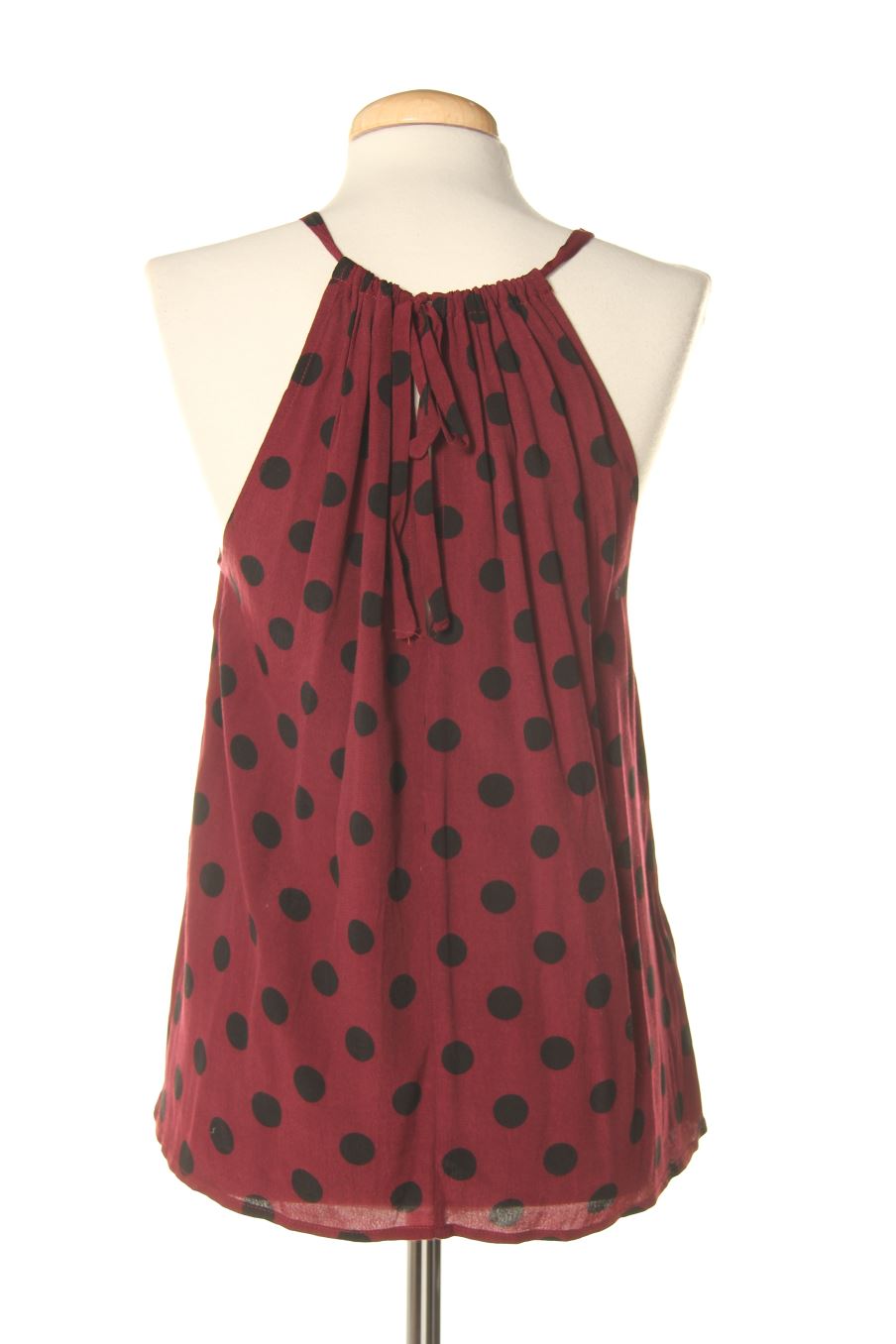 Top de Mango de la talla XS, de color burdeos