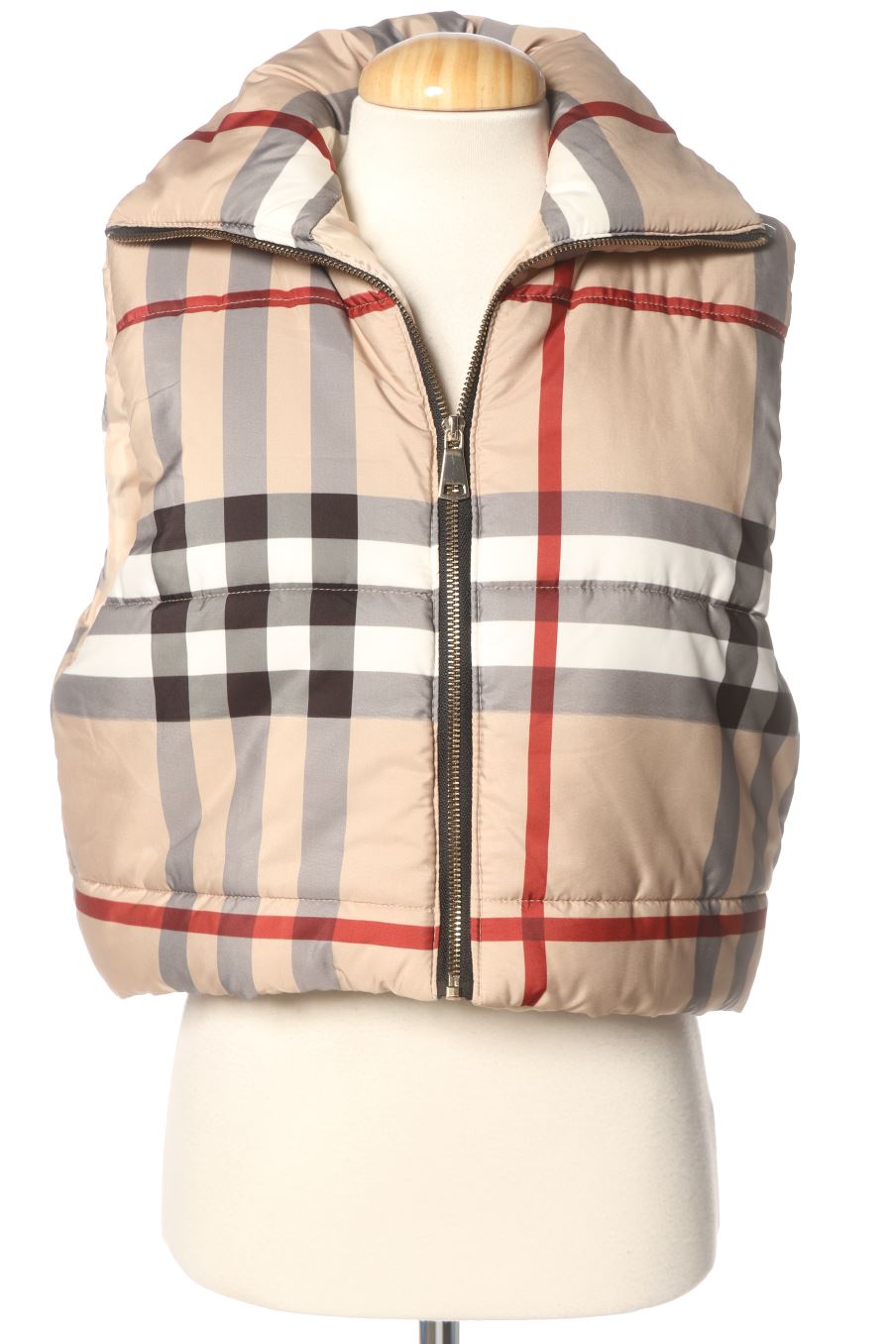 Gilet imbottito de Made in italy de la talla S, de color quadri