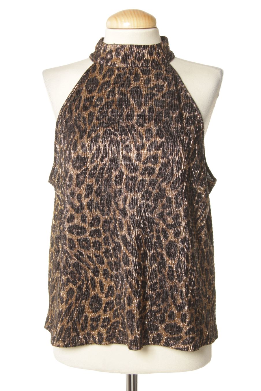Top de Zara de la talla M, de color animal print