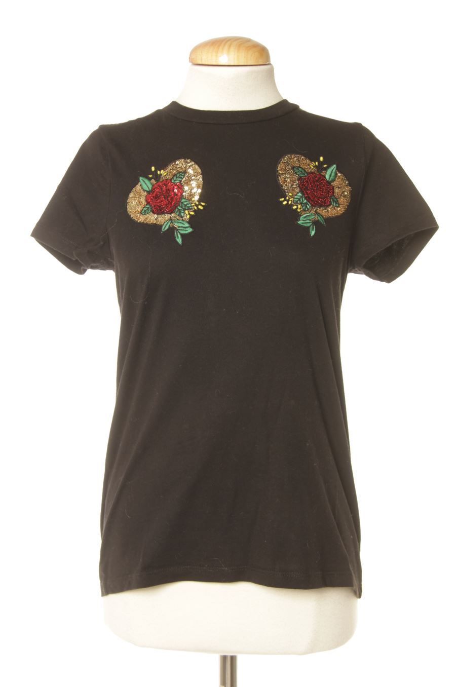 T-shirt ASOS de la taille 34, de couleur noir
