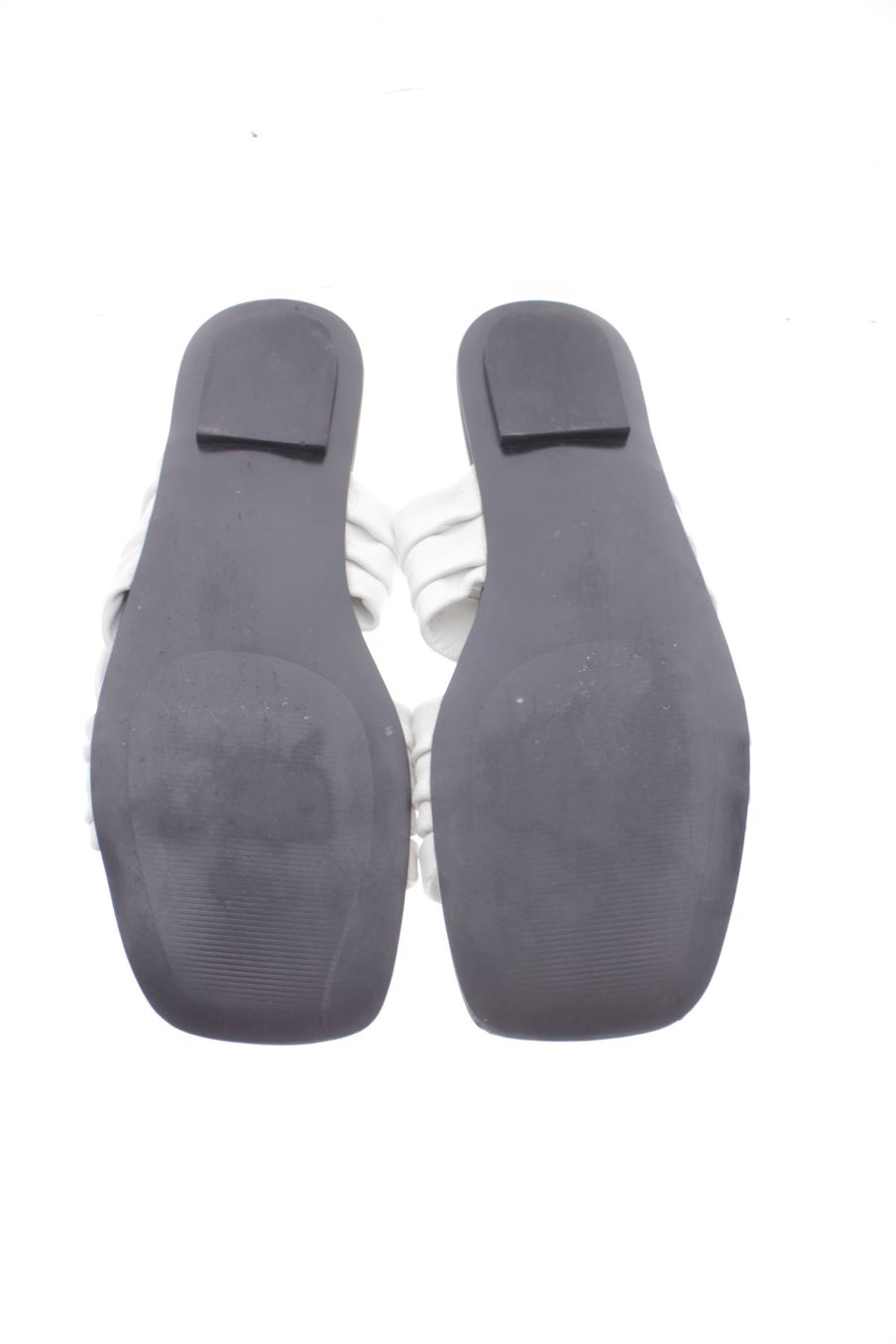Sandalias planas de Mango de la talla 37, de color blanco de