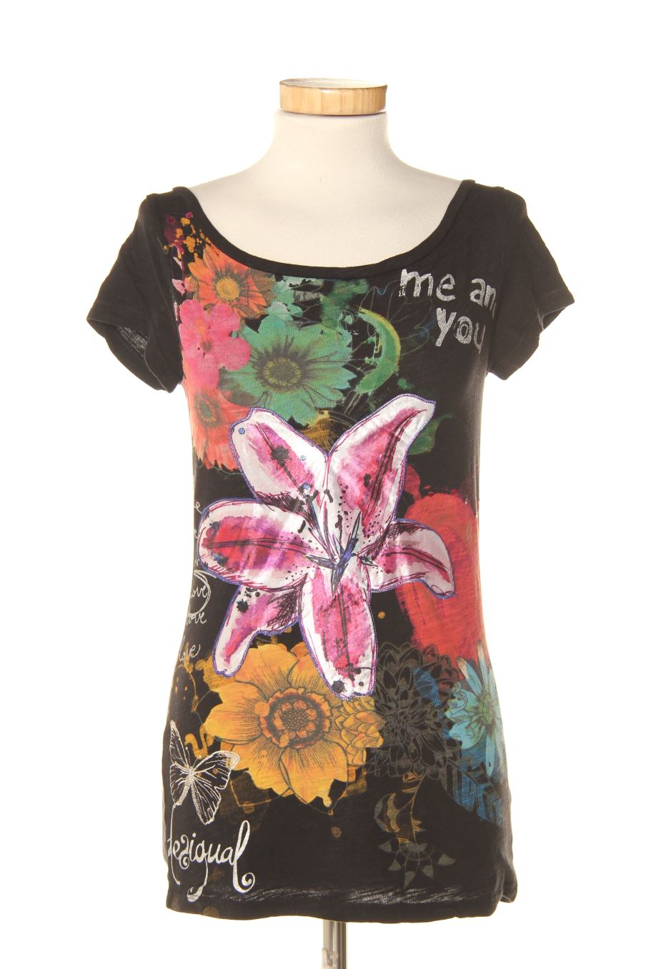 Camiseta de Desigual de la talla S, de color negro