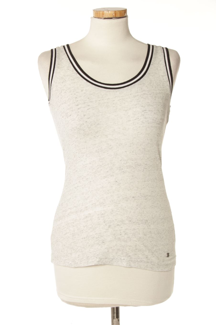 Camiseta sin mangas de Adidas de la talla XXS, de color gris