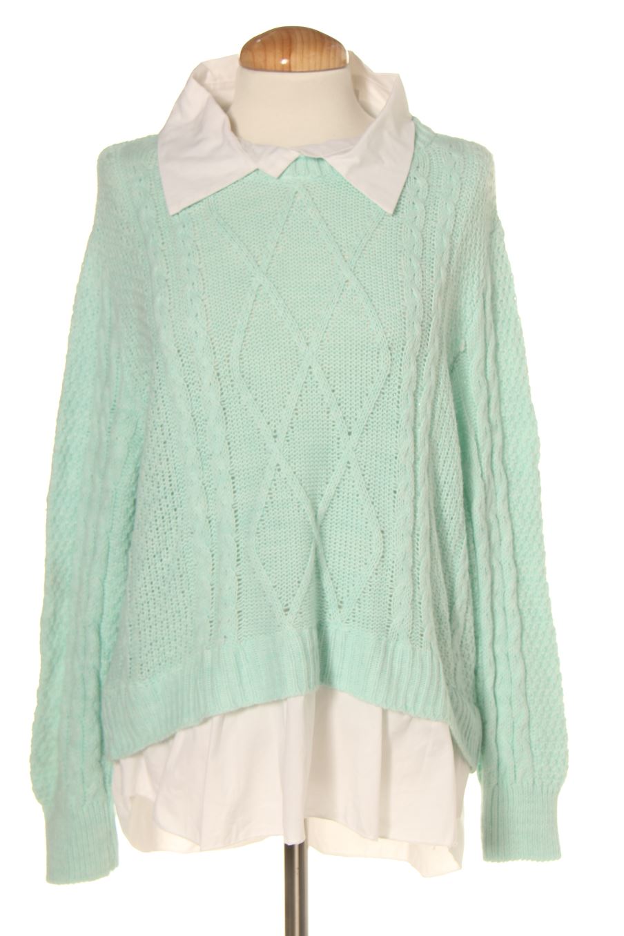 Pull Made in italy de la taille 40, de couleur turquoise