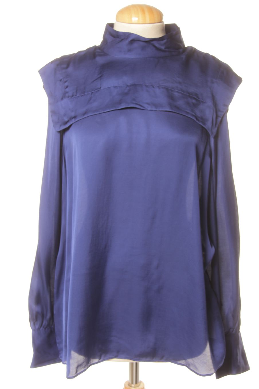 Blouse à manches longues Massimo Dutti de la taille 40, de couleur bleu