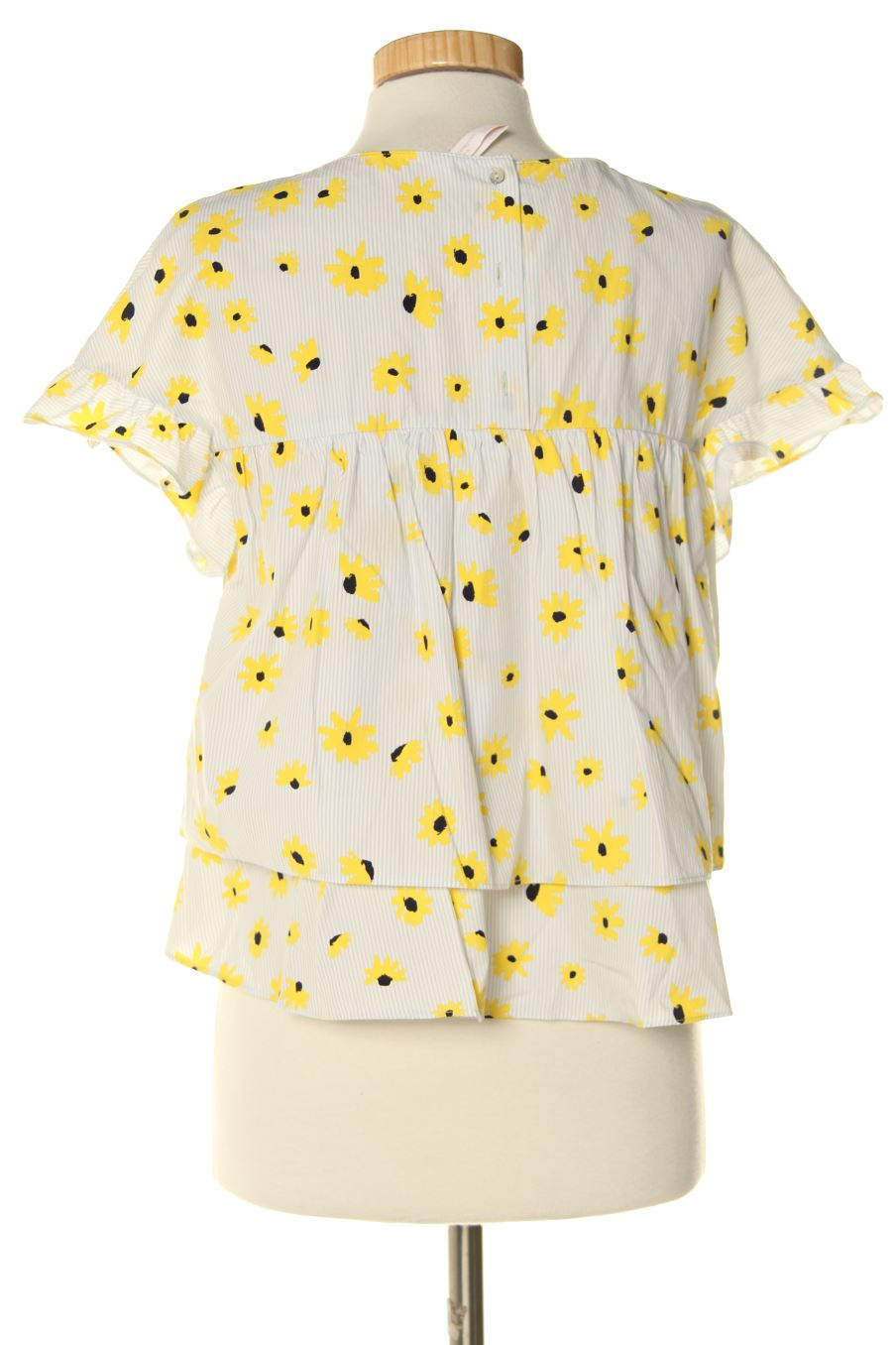Blouse à manches courtes Trafaluc de la taille L, de couleur fleurs