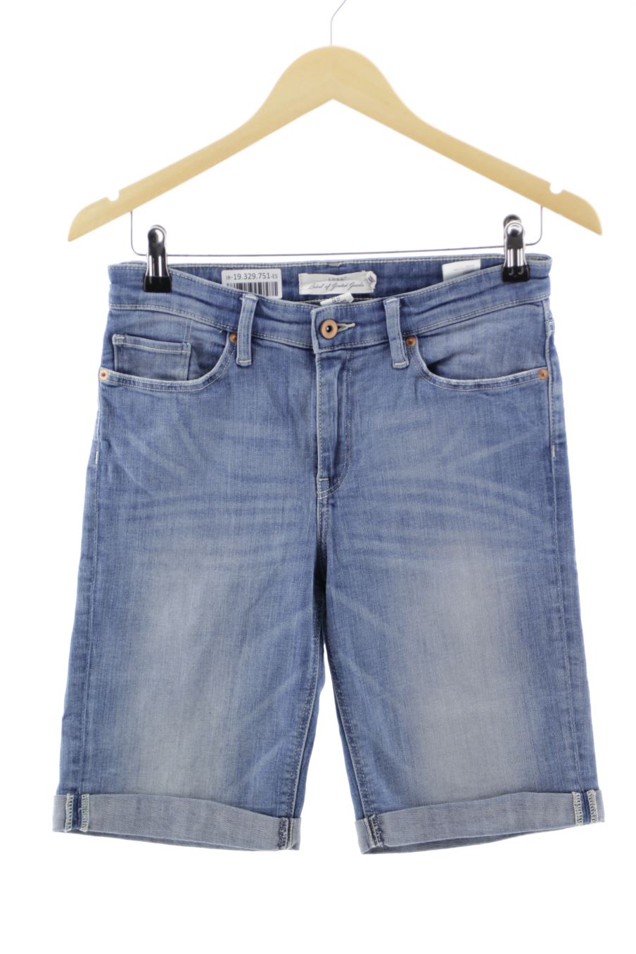Shorts H&M de la taille 36, de couleur bleu de denim