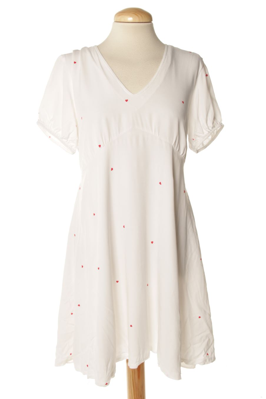 Robe casual Valentina de la taille L, de couleur blanc