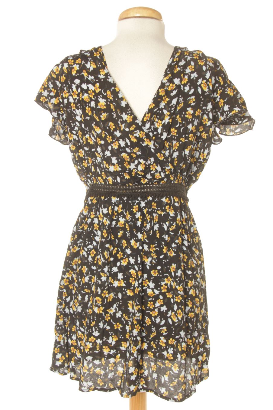 Robe casual Zara de la taille XS, de couleur fleurs