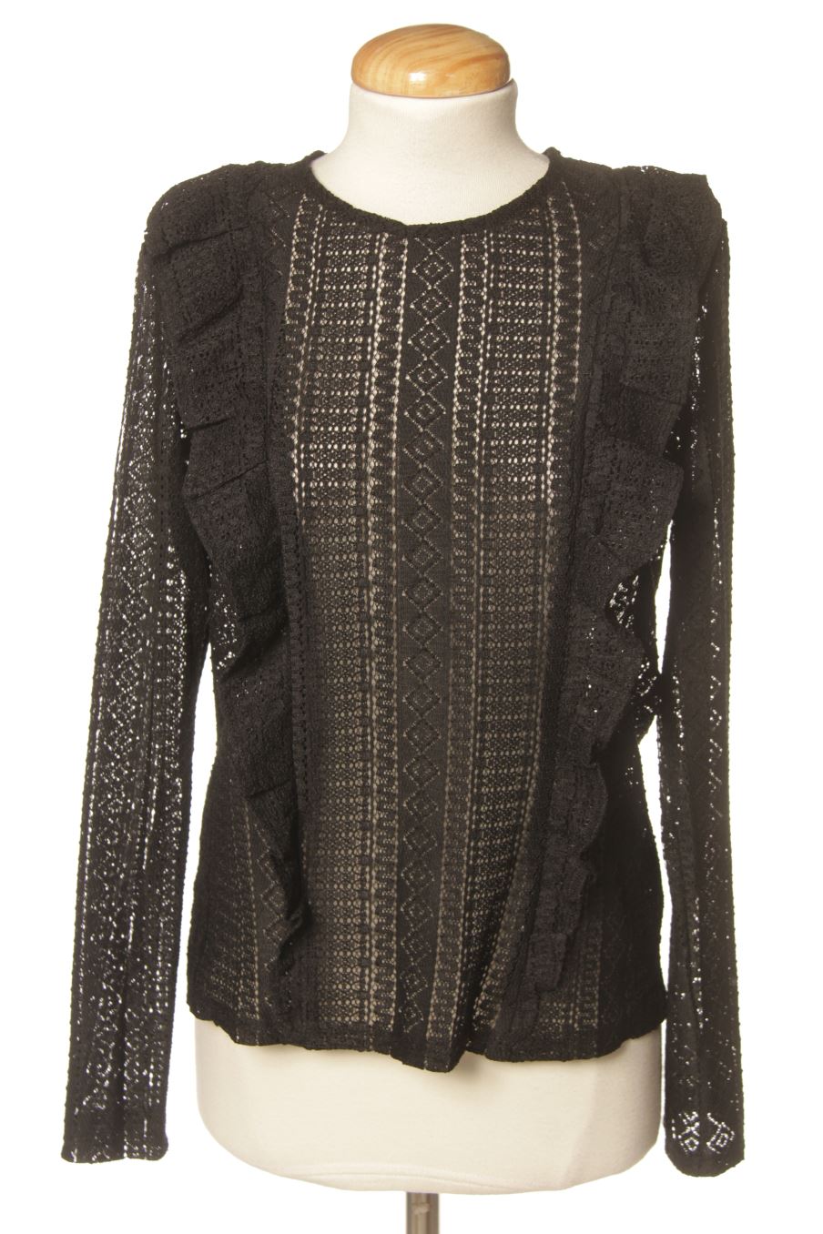 Blouse à manches longues Promod de la taille M, de couleur noir