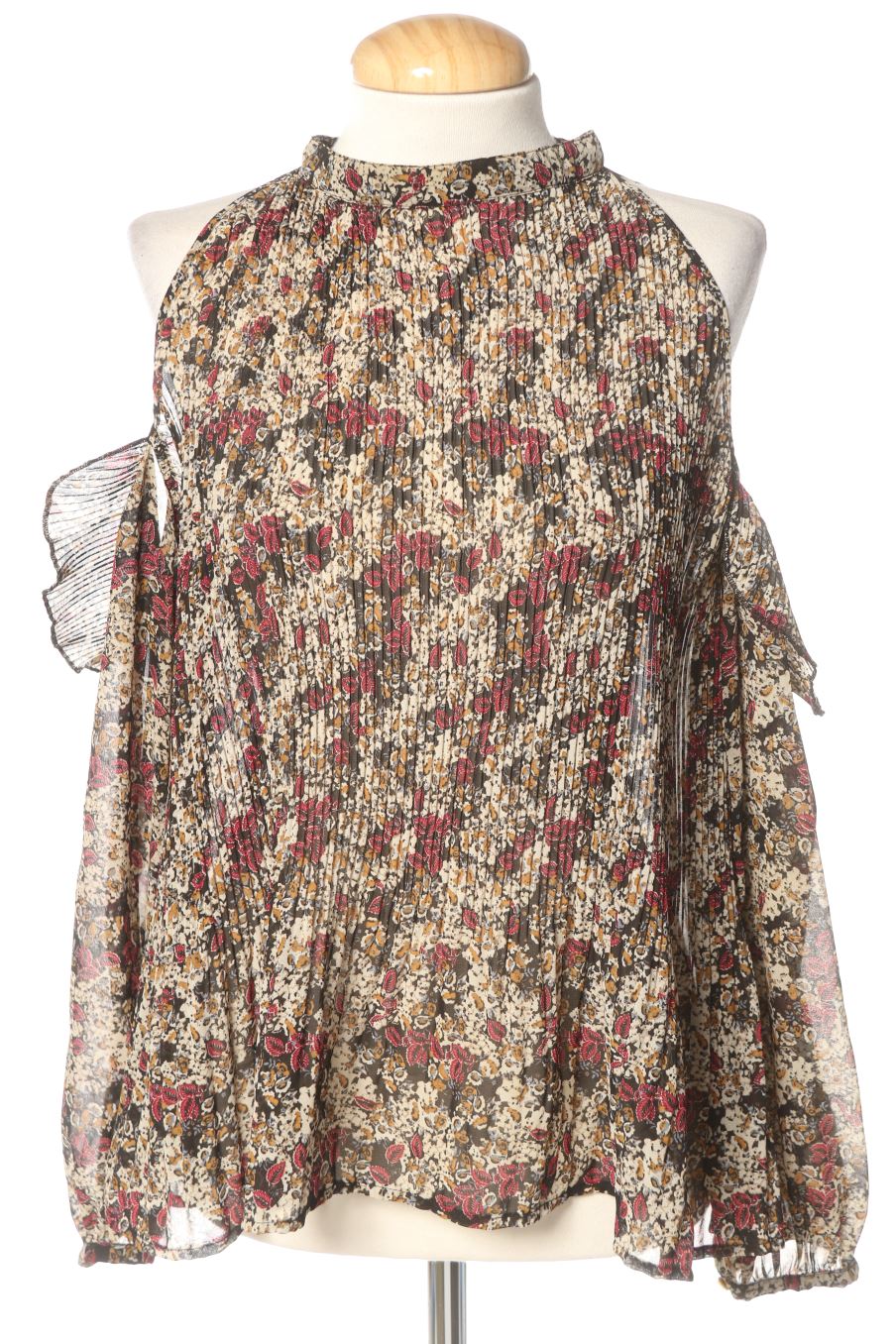 Blouse à manches longues Zara de la taille L, de couleur imprimés