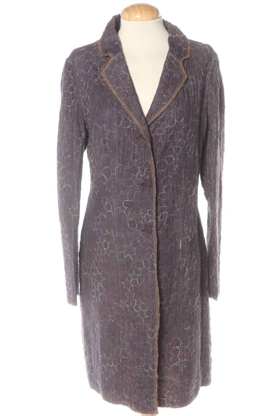 Manteau Blank de la taille M, de couleur imprimés de soie
