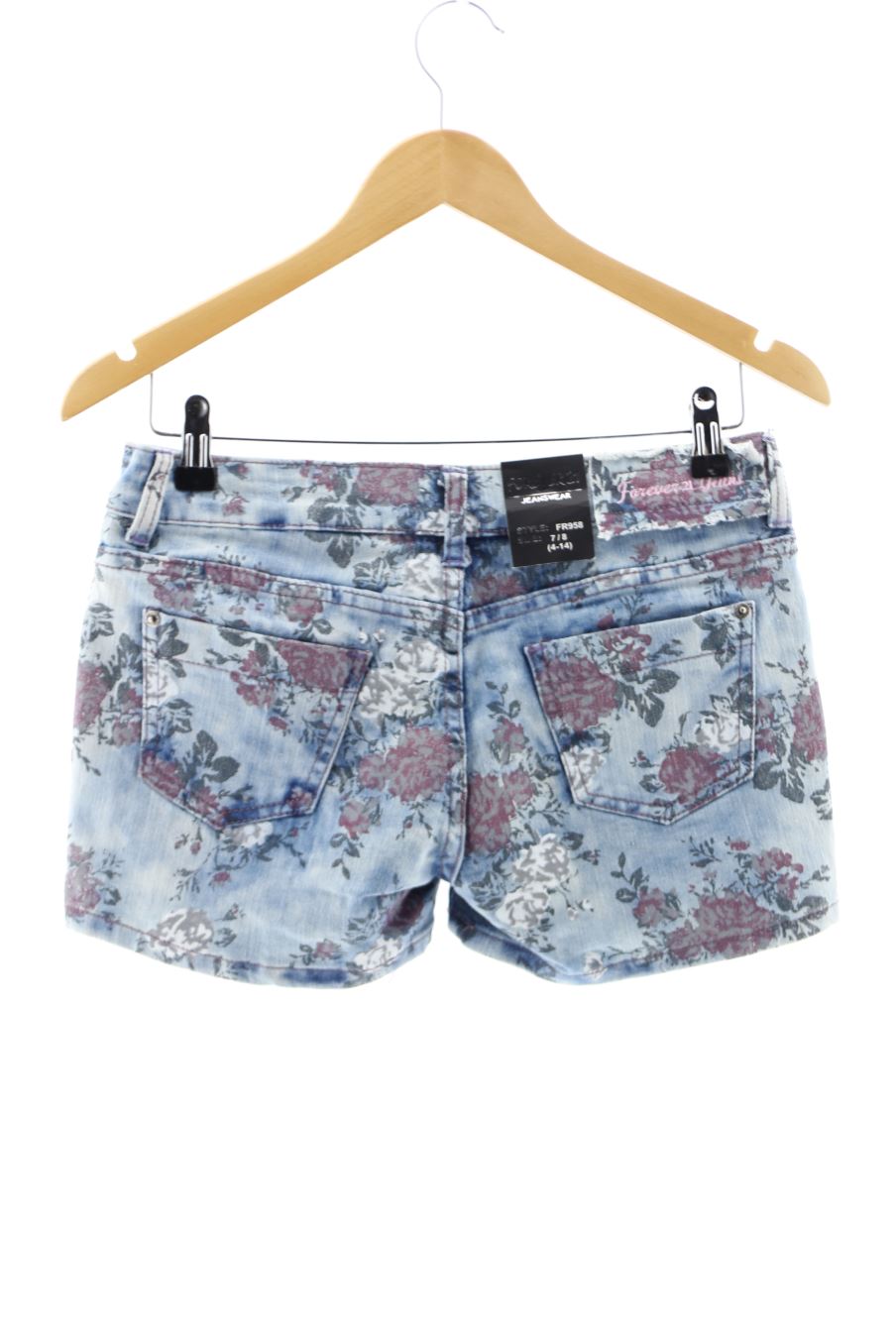 Shorts Forever 21 de la taille S, de couleur fleurs de denim