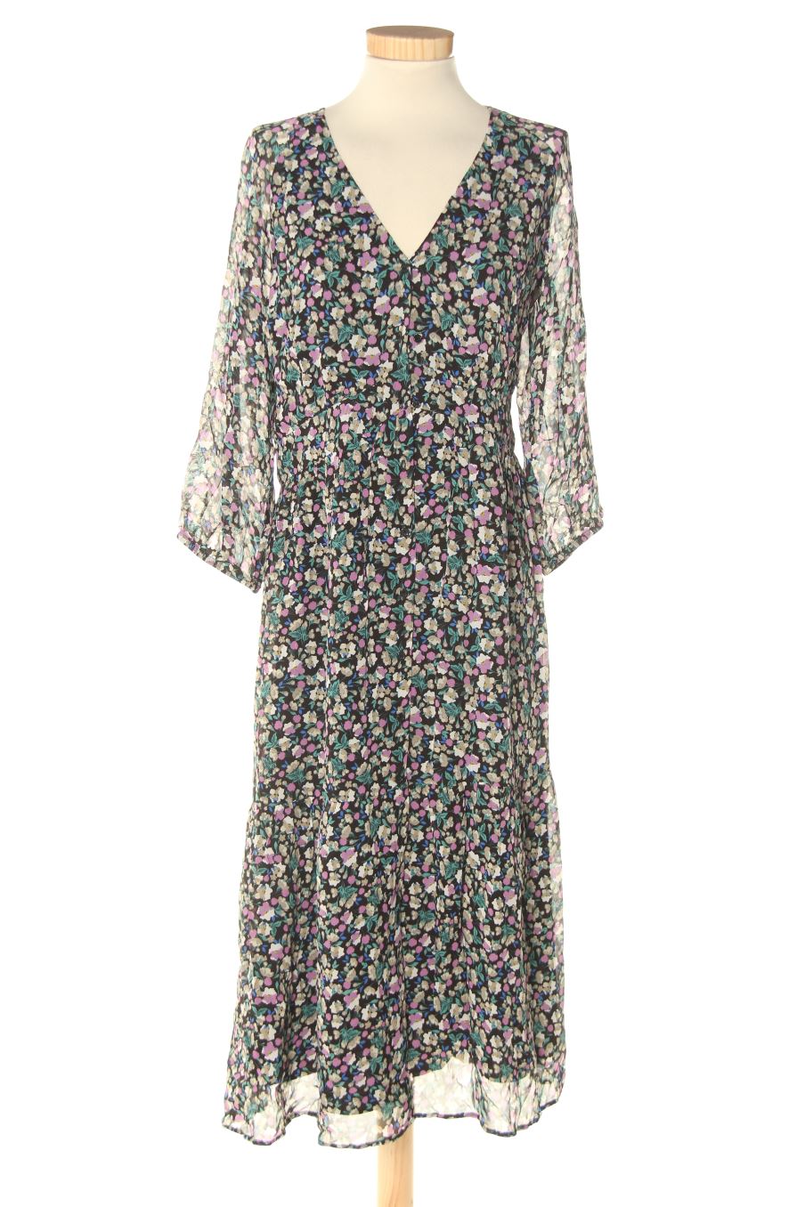 Robe casual Ikks de la taille 38, de couleur fleurs