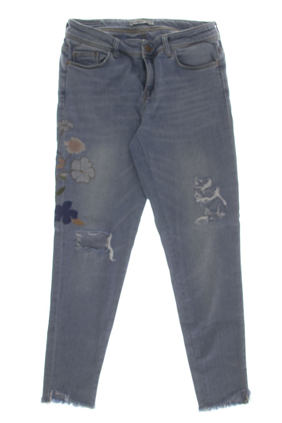Jeans Zara de la taille 36, de couleur bleu de denim