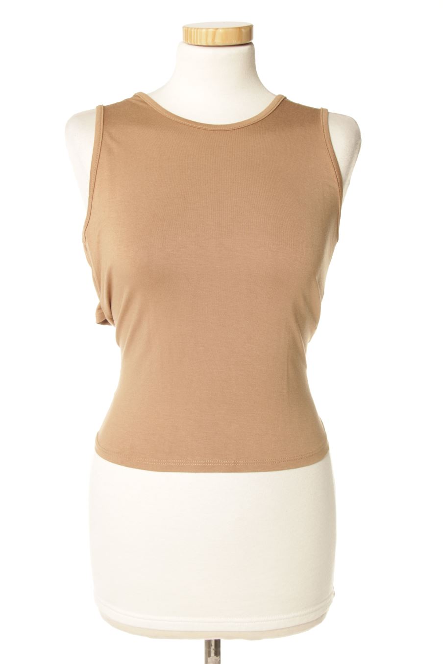 Top Valentina de la taille S, de couleur beige