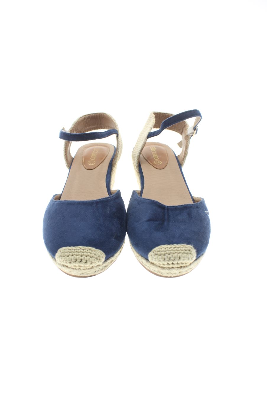 Sandalias tacon de valecuatro de la talla 40, de color azul de