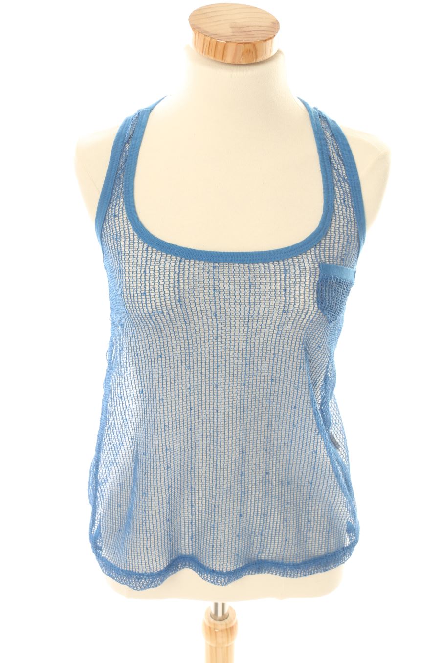 Top Bershka de la taille S, de couleur bleu