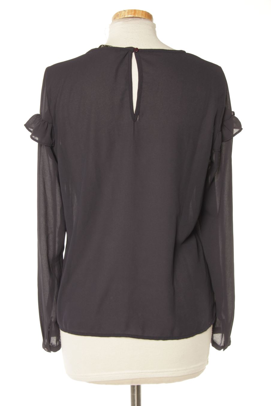 Blouse à manches longues Only de la taille 36, de couleur bleu marine
