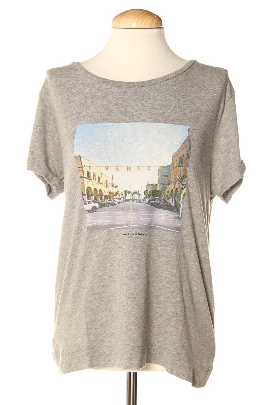 T-shirt Mango de la taille S, de couleur gris