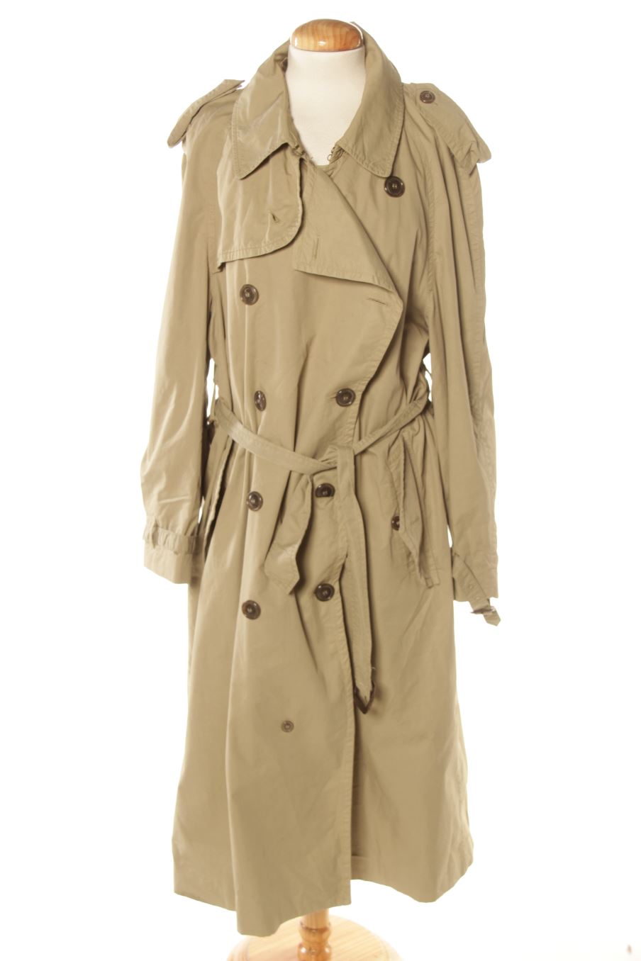 Gabardina de Zara de la talla M, de color verde