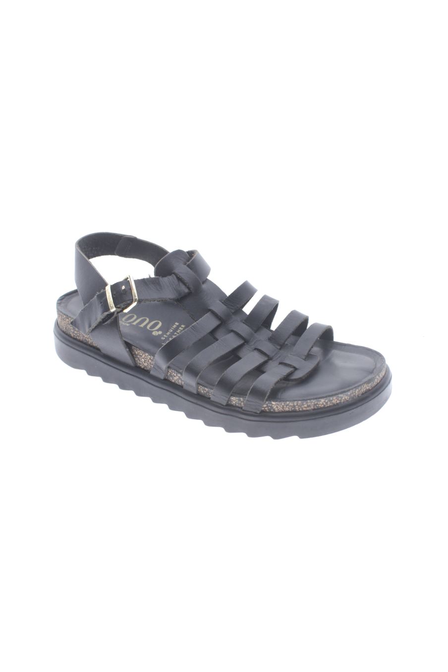 Sandalias planas de Yokono de la talla 41, de color nero
