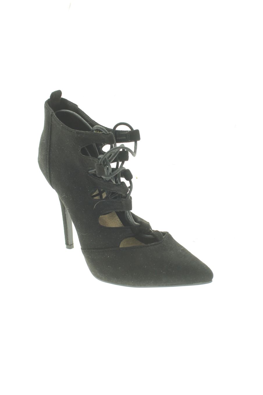 Sandalias tacon de Vices. de la talla 38, de color negro de