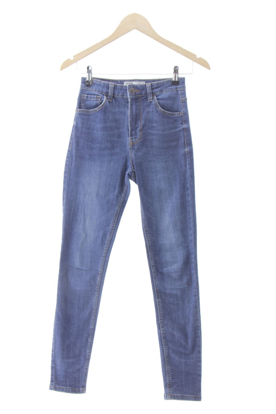 Vaquero de Bershka de la talla 34, de color azul de ropa vaquera