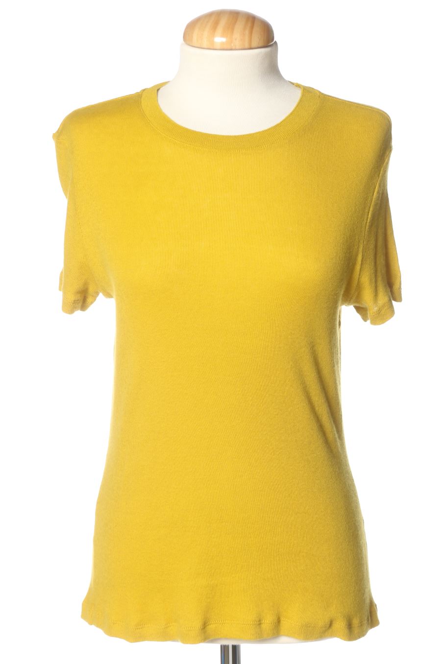 Pull Massimo Dutti de la taille L, de couleur moutarde