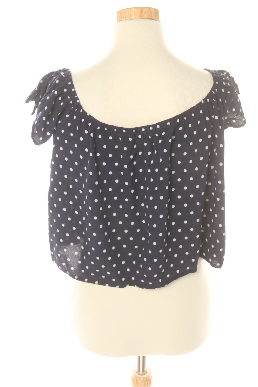 Blouse à manches courtes Easy wear de la taille L, de couleur bleu marine