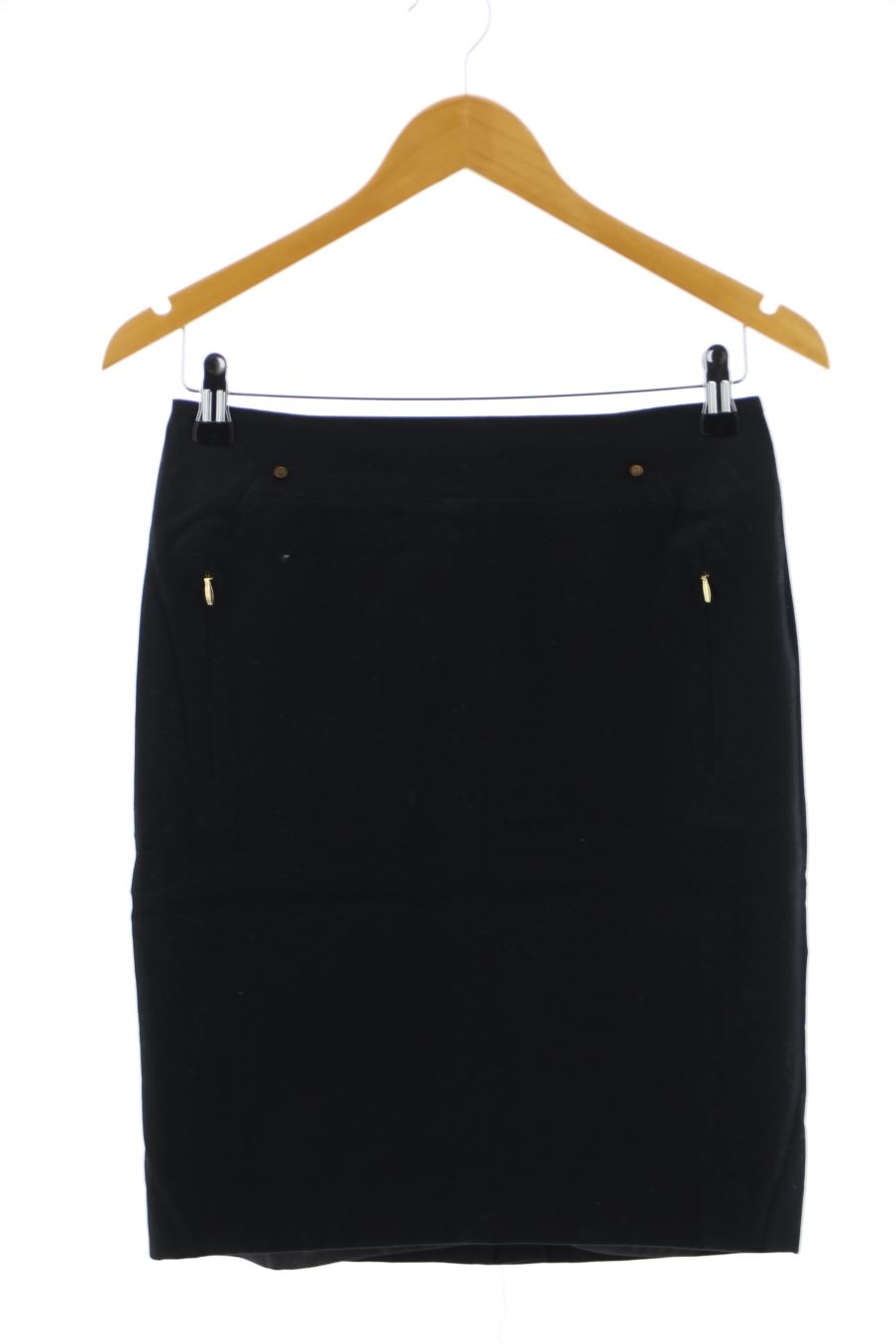 Falda de Cortefiel de la talla 36, de color negro