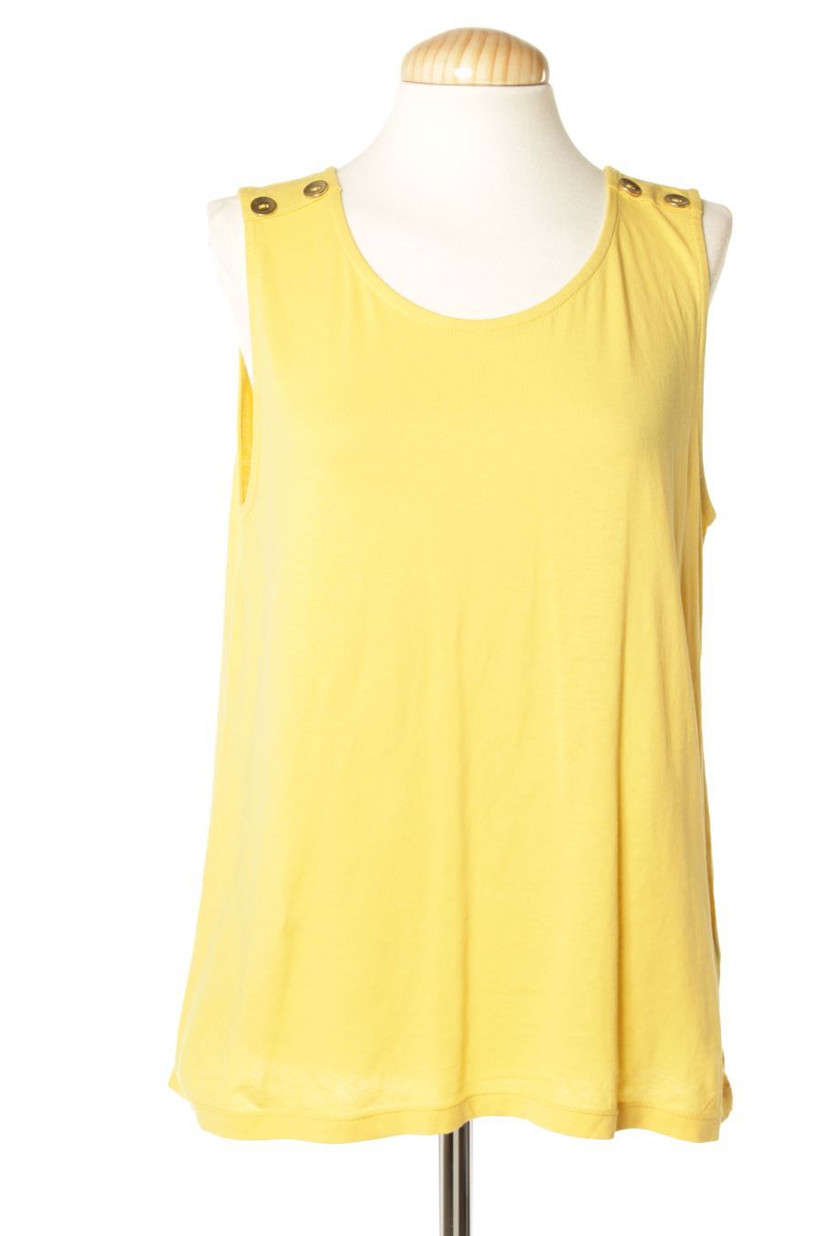 Camiseta sin mangas de Sfera de la talla L, de color amarillo