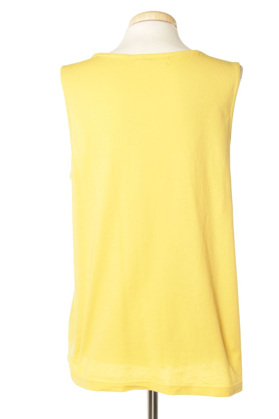 Camiseta sin mangas de Sfera de la talla L, de color amarillo