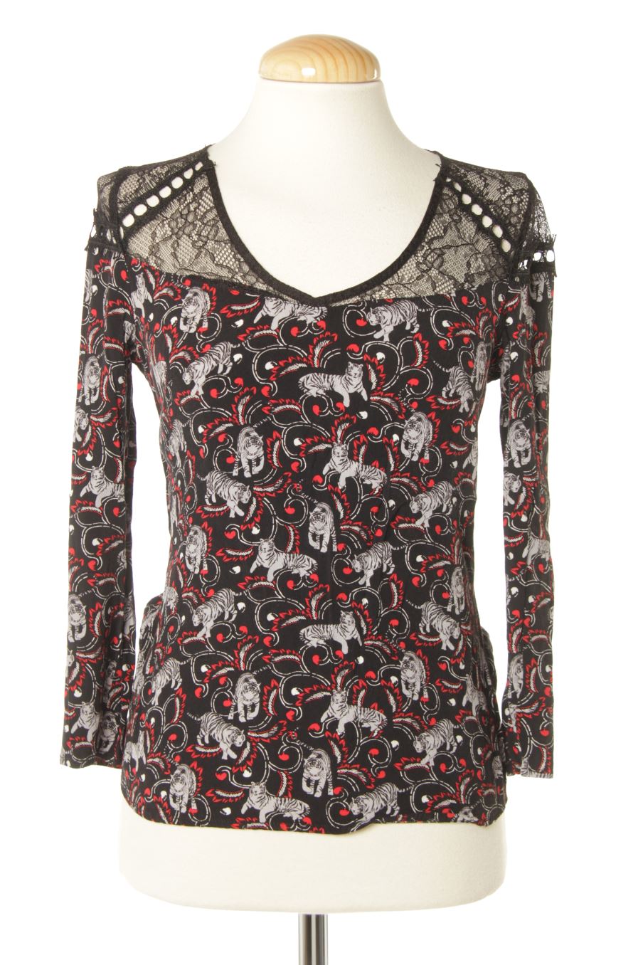 Kurzärmelige Bluse von Morgan Größe 34, Farbe Aufdruck, für
