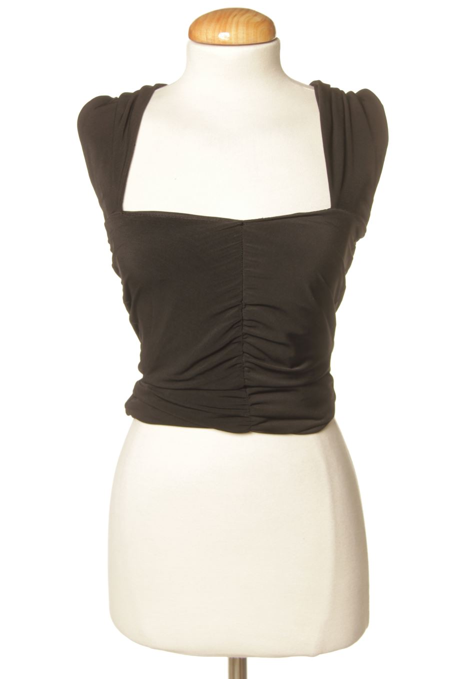 Top de Pull & Bear de la talla XS, de color negro
