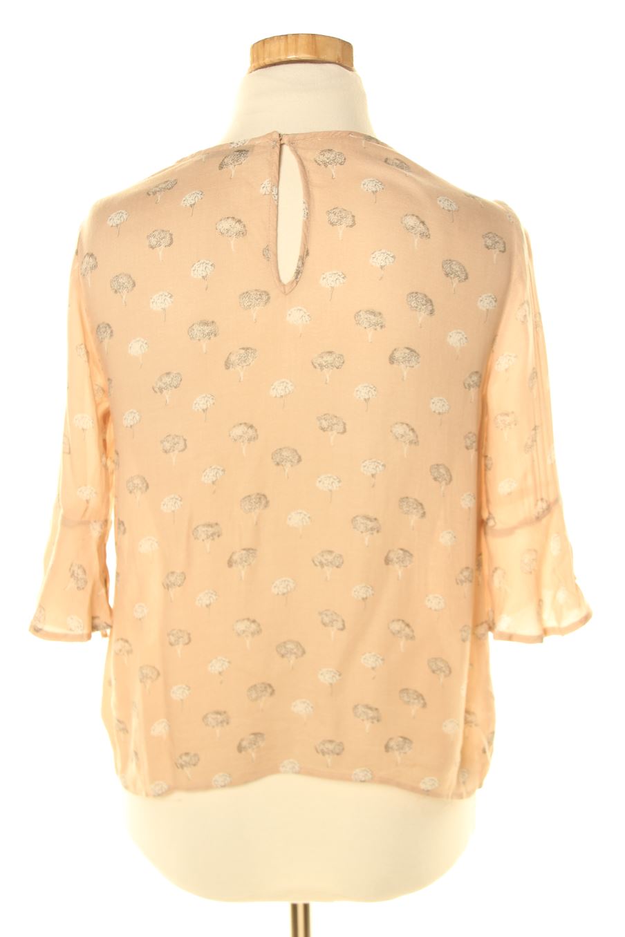 Blouse à manches longues Mng de la taille XS, de couleur beige