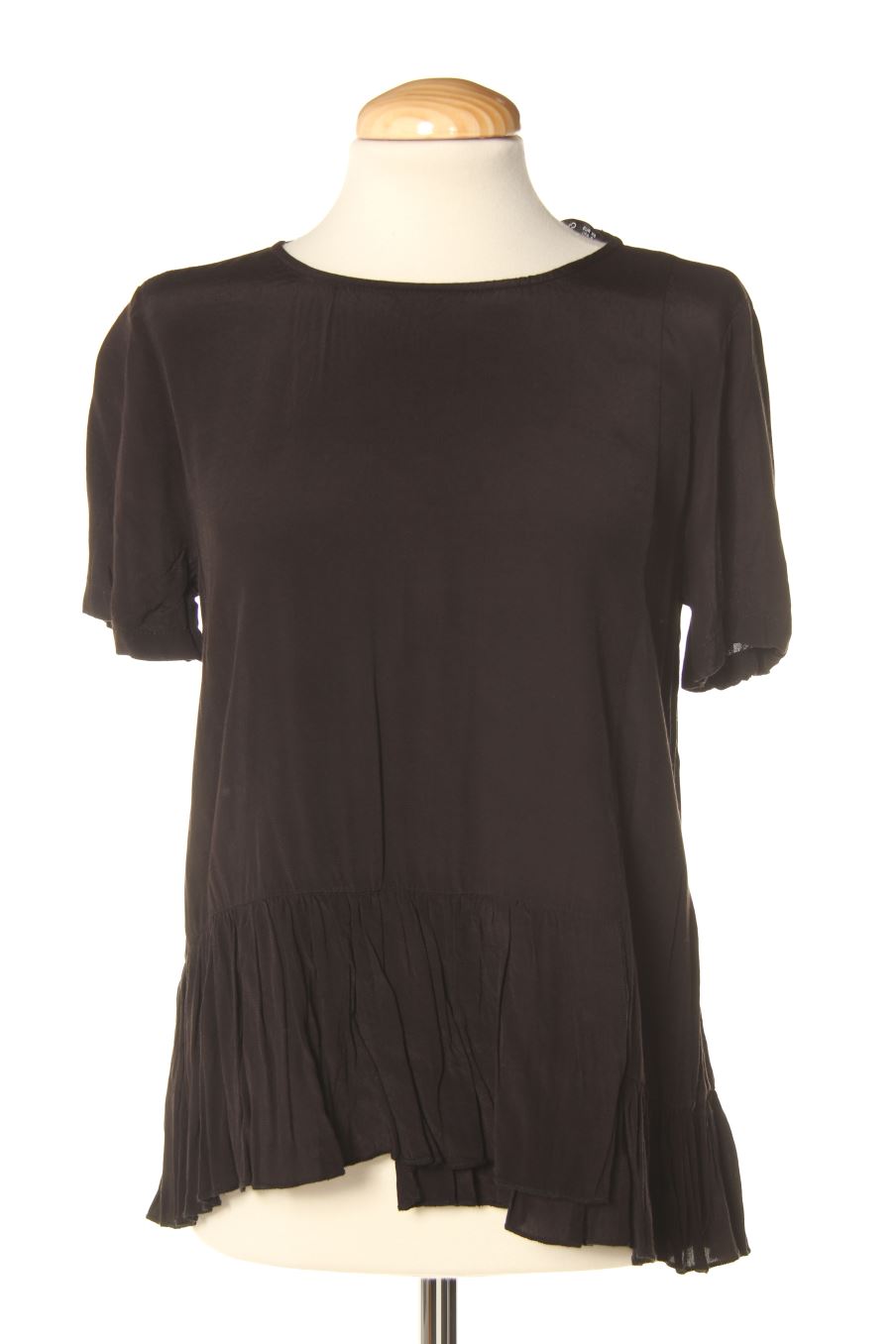Blouse à manches courtes Mango de la taille XS, de couleur noir